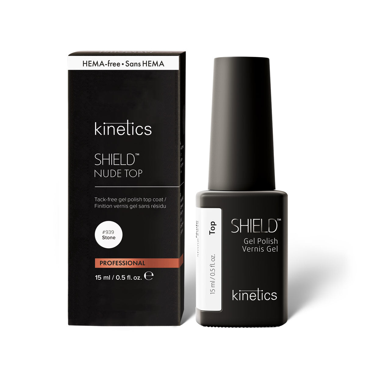 Kinetics - Shield Nude Top Stone #939 - Top & Base Coats at Beyond Polish