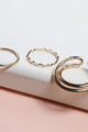 Kinsley Simple 3 Ring Set - Rings at Beyond Polish