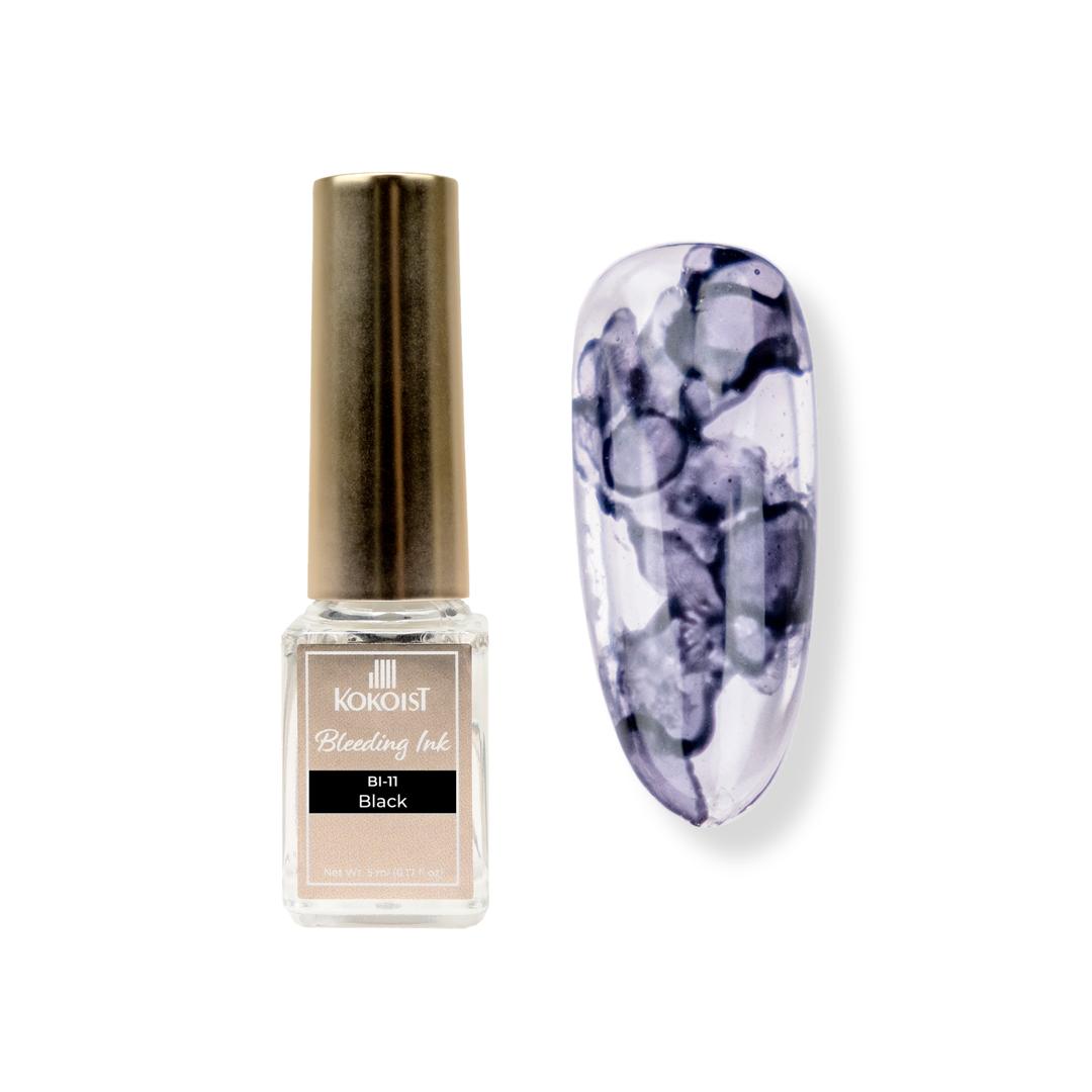 Kokoist - Bleeding Ink - Black - Nail Art at Beyond Polish