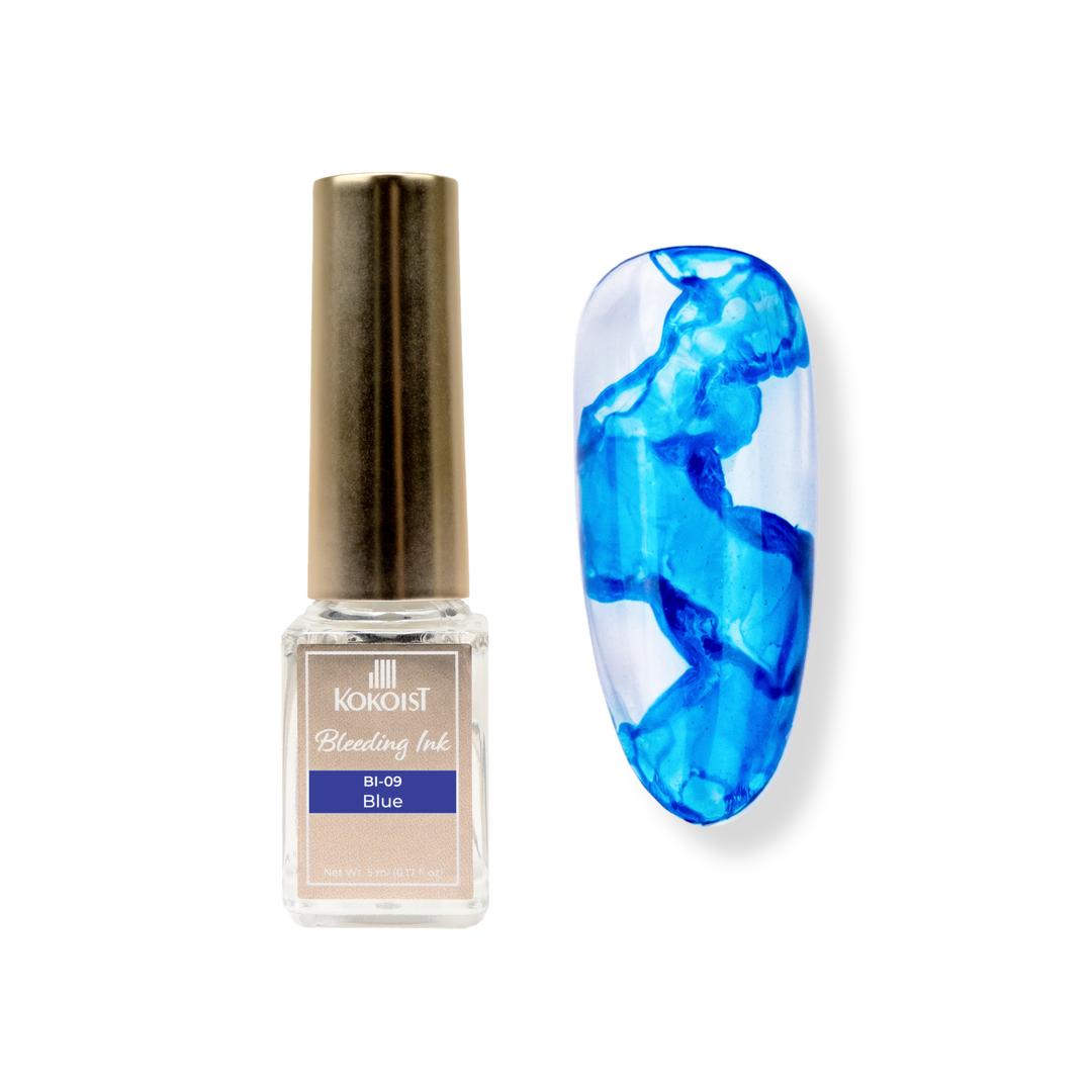 Kokoist - Bleeding Ink - Blue - Nail Art at Beyond Polish