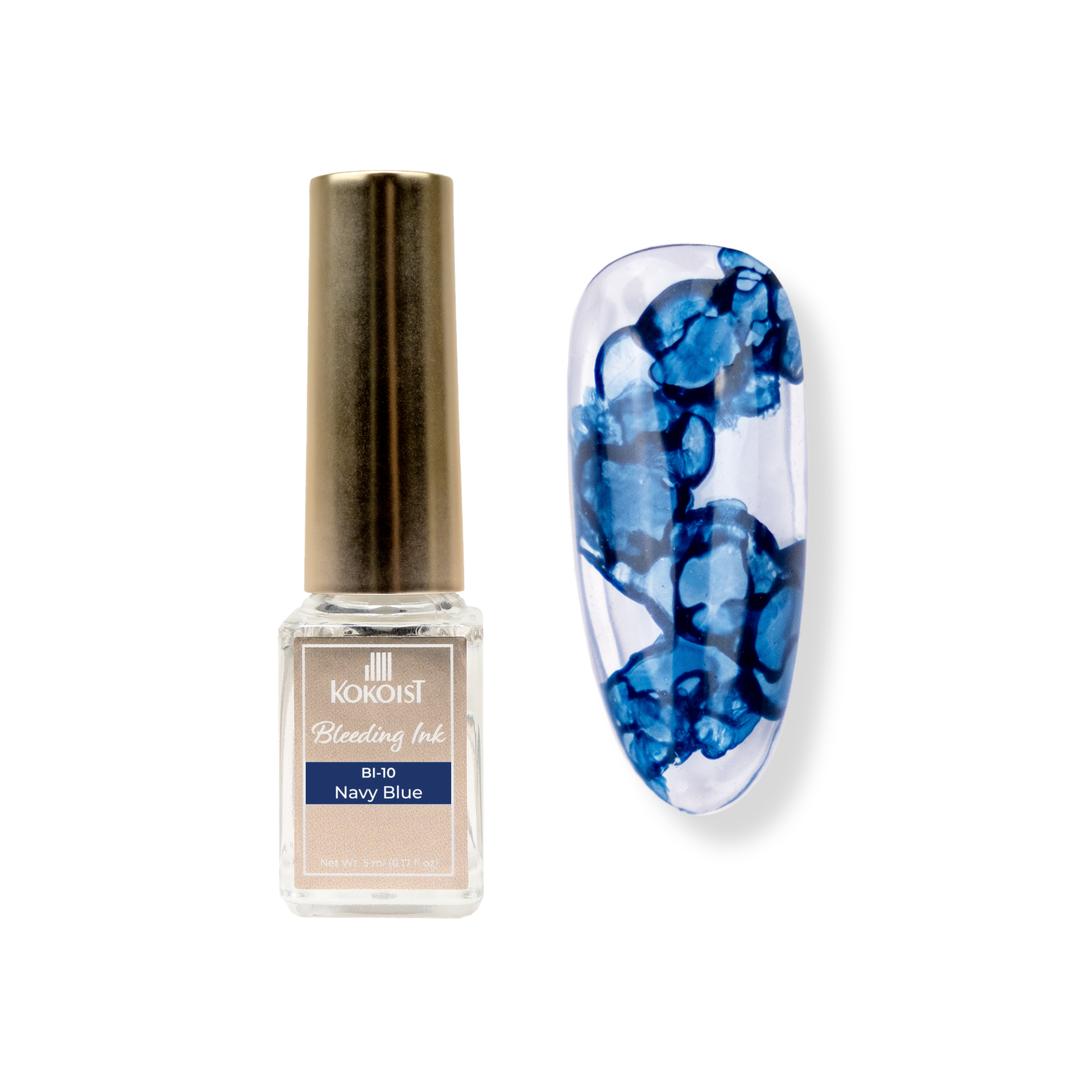 Kokoist - Bleeding Ink - Navy Blue - Nail Art at Beyond Polish
