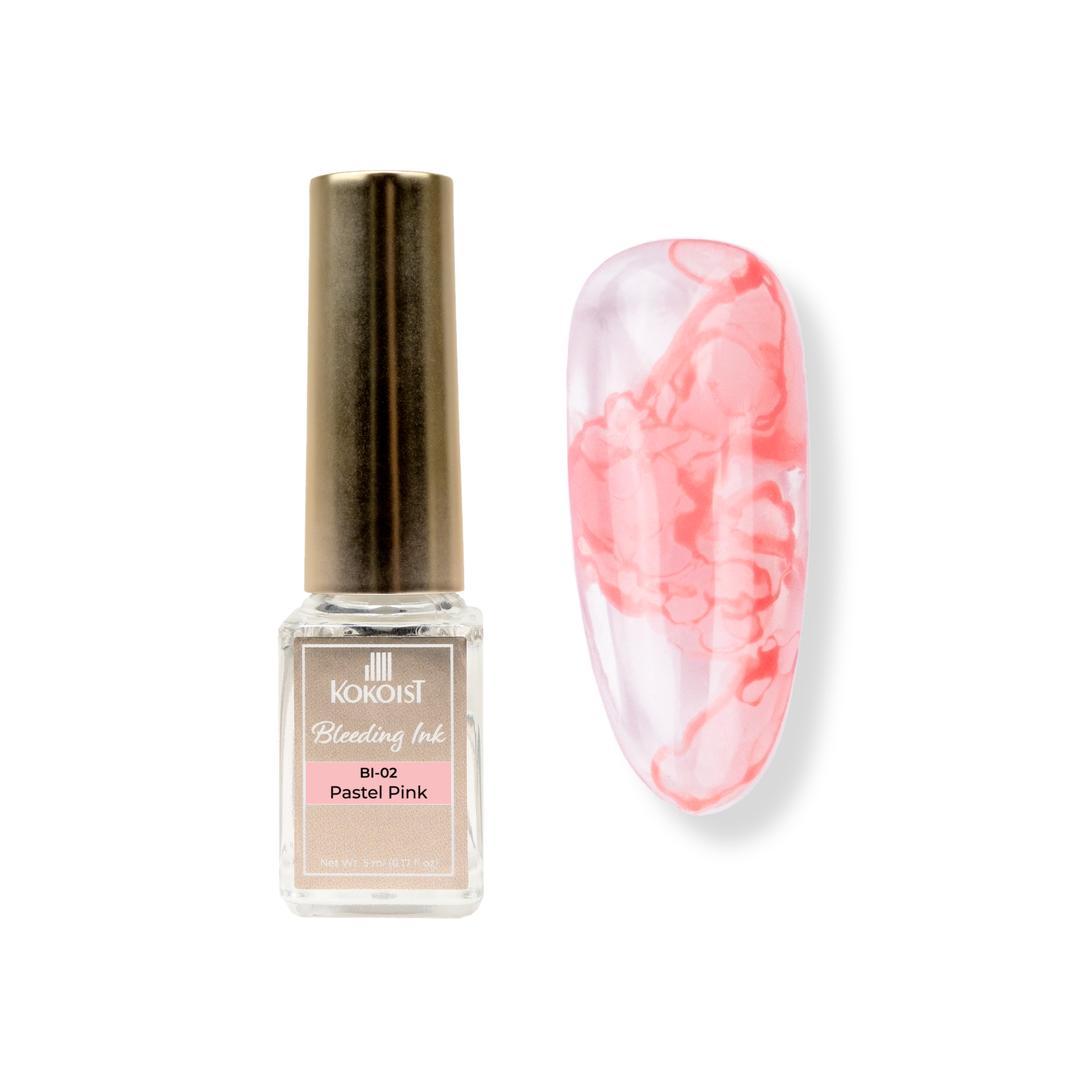 Kokoist - Bleeding Ink - Pastel Pink - Nail Art at Beyond Polish