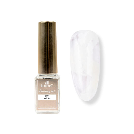 Kokoist - Bleeding Ink - White - Nail Art at Beyond Polish