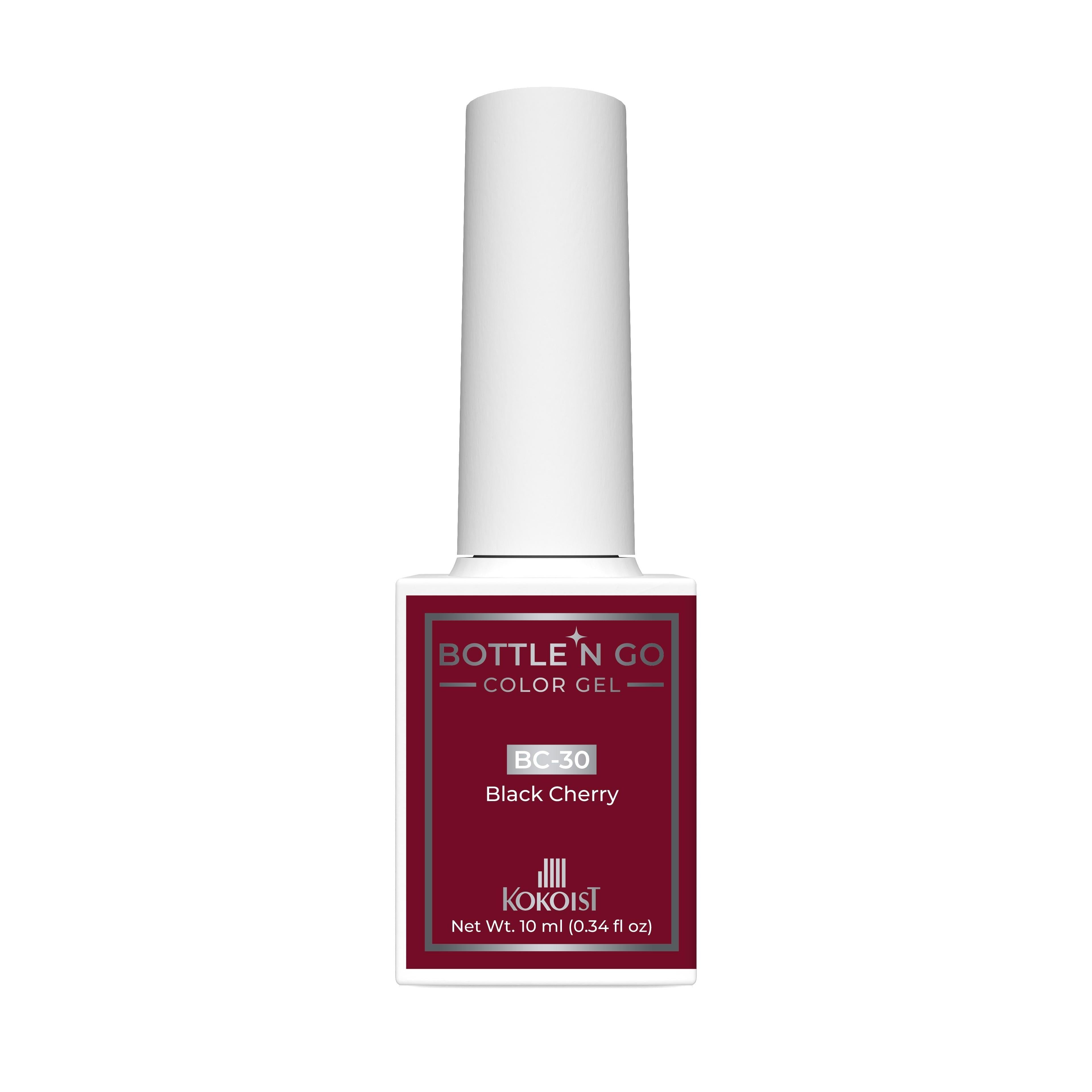 Kokoist Bottle 'N Go Color Gel - Black Cherry - Gel Polish at Beyond Polish