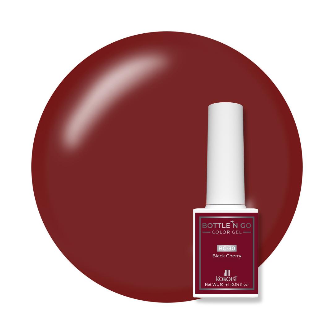 Kokoist Bottle 'N Go Color Gel - Black Cherry - Gel Polish at Beyond Polish