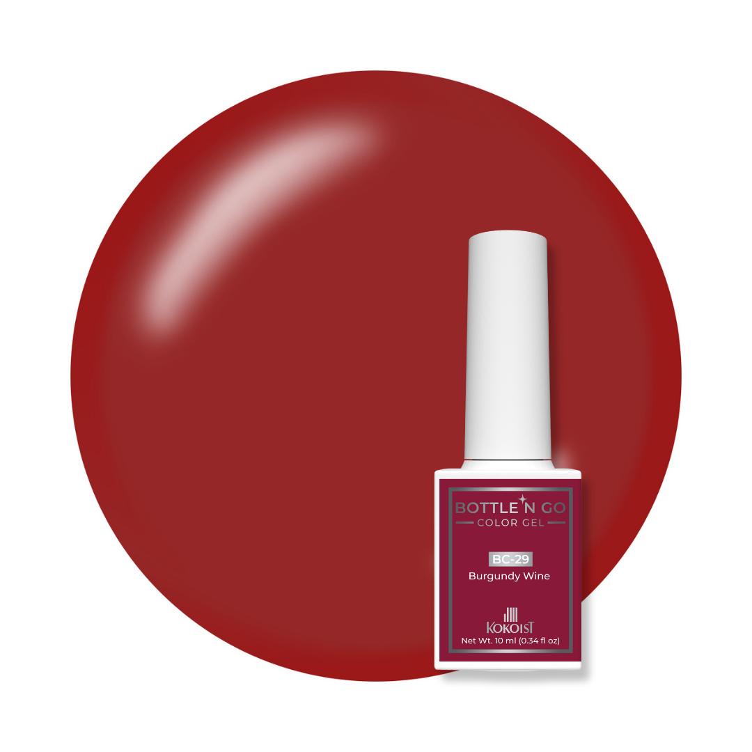 Kokoist Bottle 'N Go Color Gel - Burgundy Wine - Gel Polish at Beyond Polish