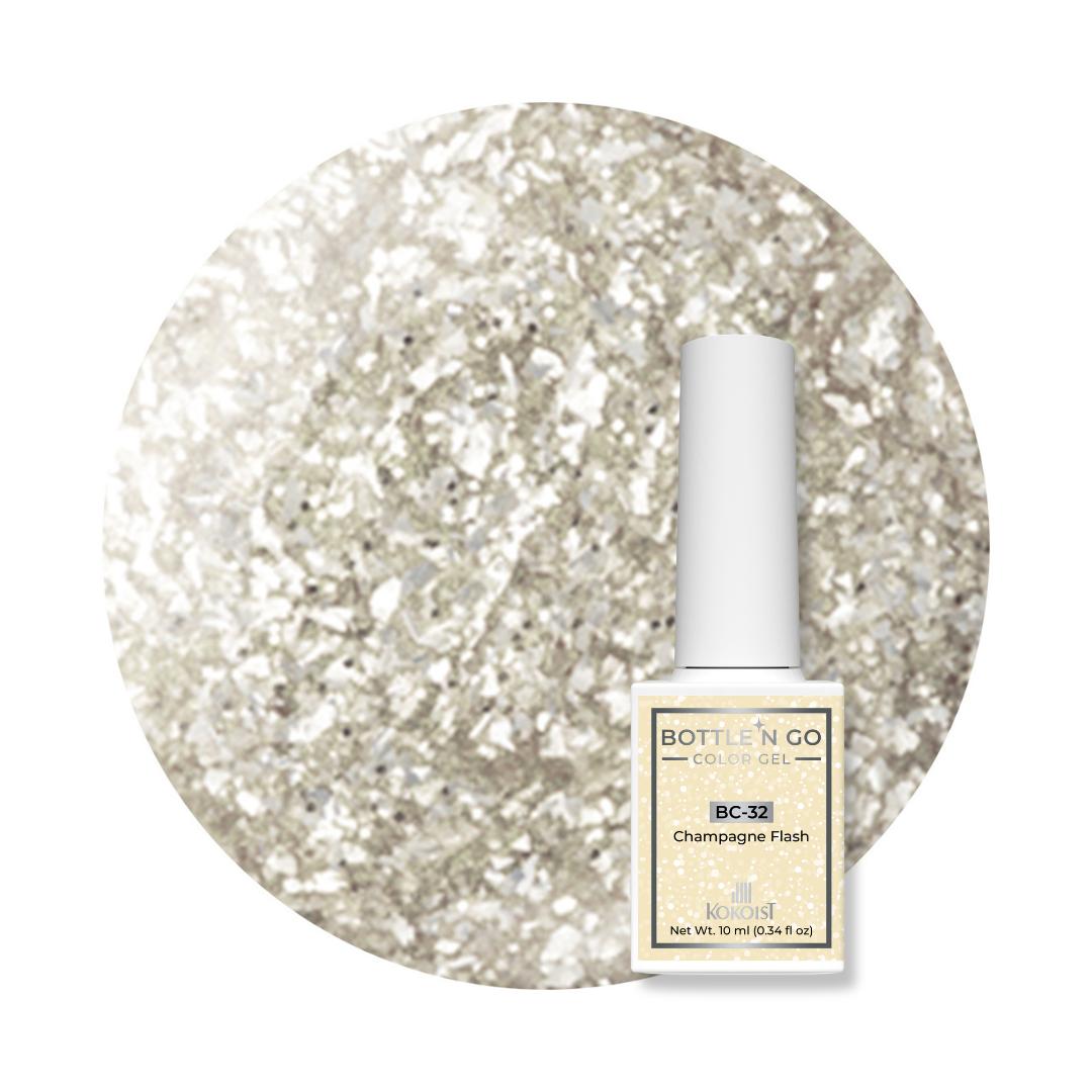 Kokoist Bottle 'N Go Color Gel - Champagne Flash - Gel Polish at Beyond Polish