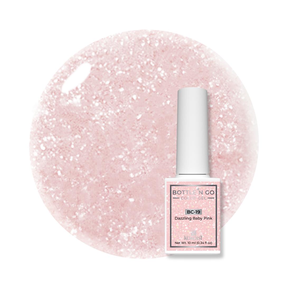 Kokoist Bottle 'N Go Color Gel - Dazzling Baby Pink - Gel Polish at Beyond Polish