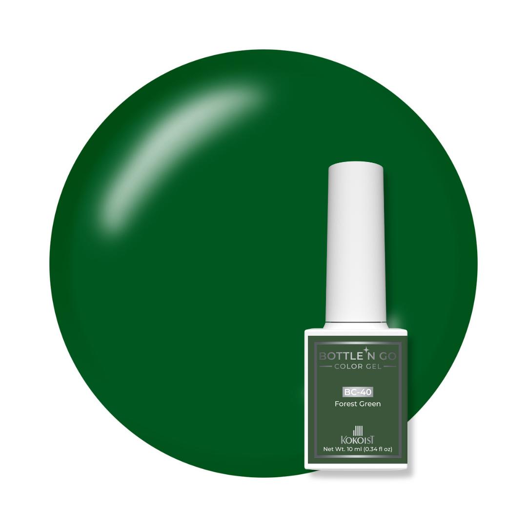 Kokoist Bottle 'N Go Color Gel - Forest Green - Gel Polish at Beyond Polish