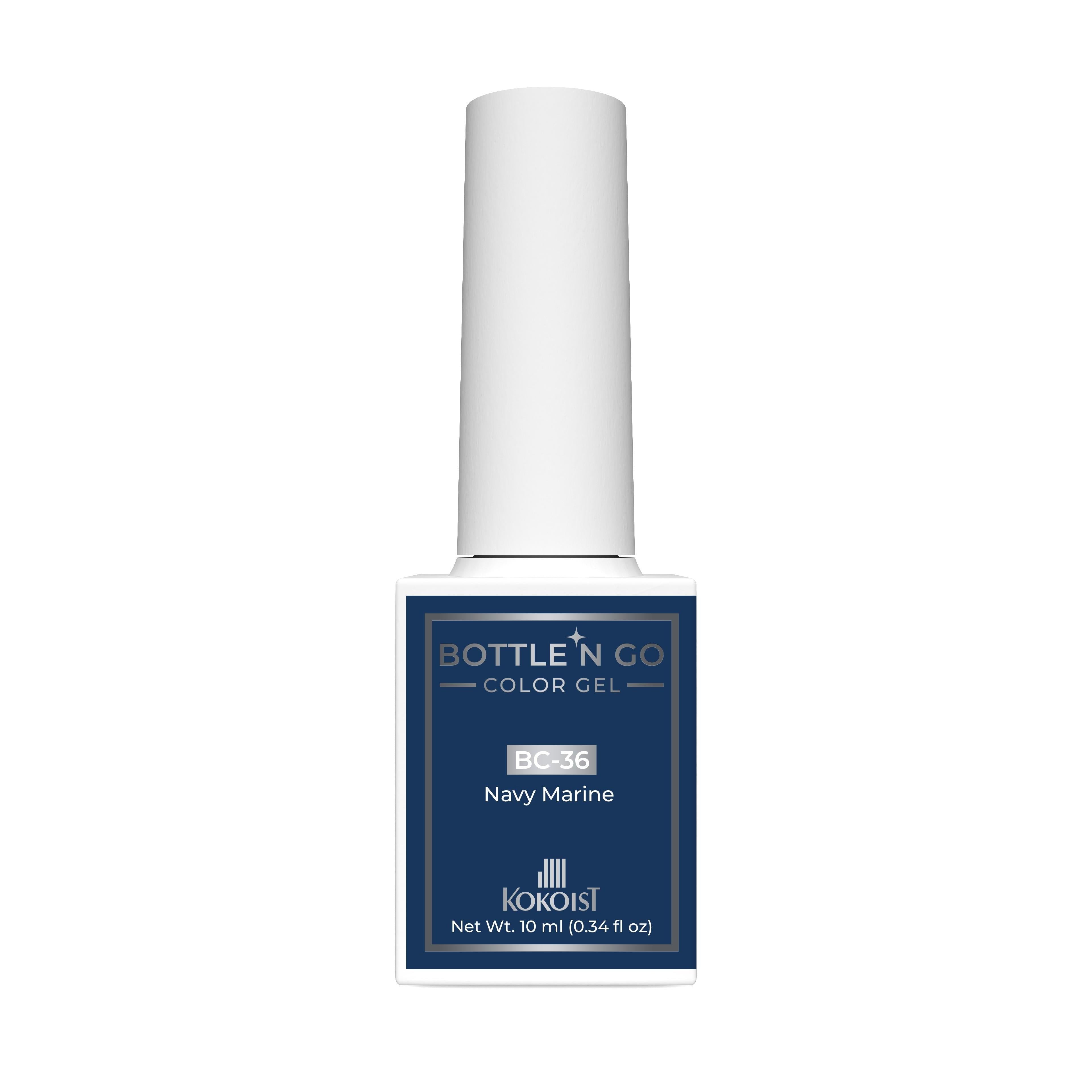 Kokoist Bottle 'N Go Color Gel - Navy Marine - Gel Polish at Beyond Polish