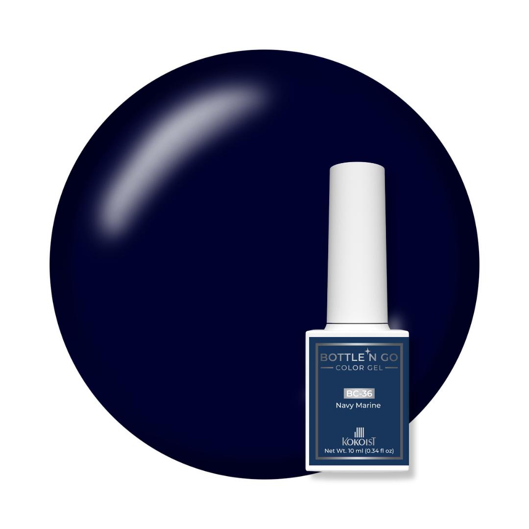 Kokoist Bottle 'N Go Color Gel - Navy Marine - Gel Polish at Beyond Polish