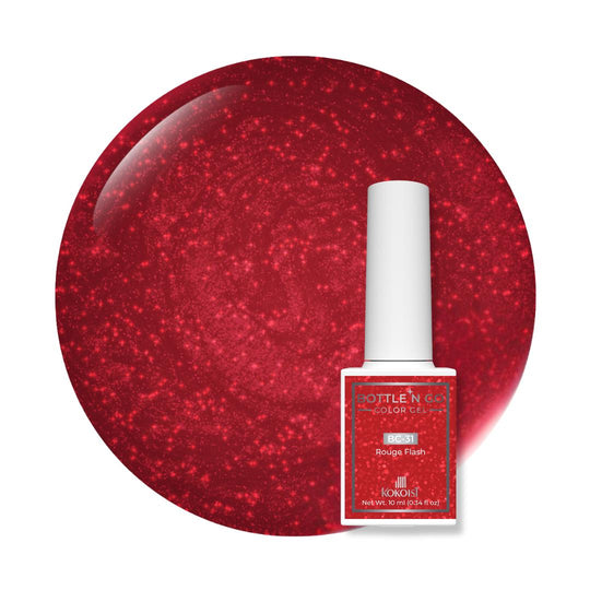 Kokoist Bottle 'N Go Color Gel - Rouge Flash - Gel Polish at Beyond Polish