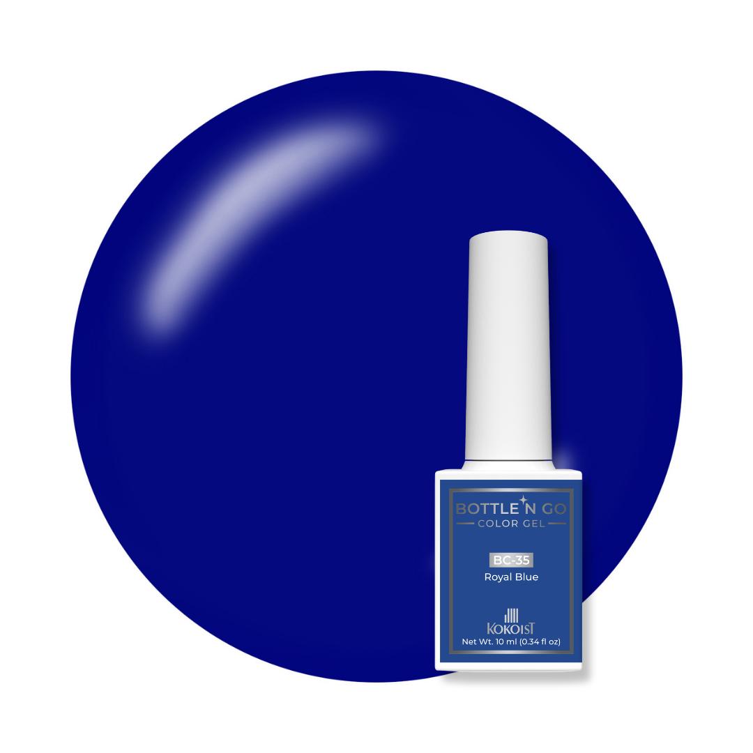 Kokoist Bottle 'N Go Color Gel - Royal Blue - Gel Polish at Beyond Polish