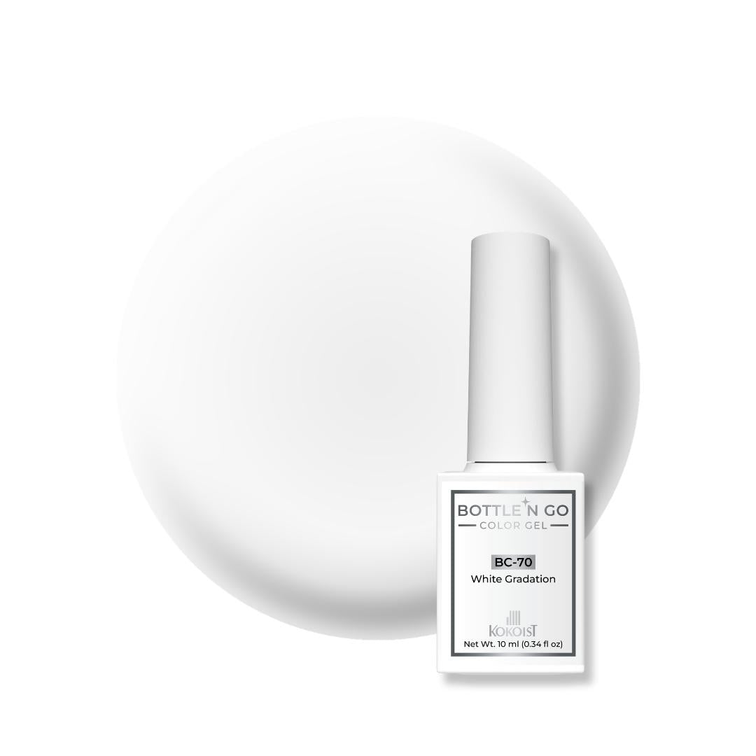 Kokoist Bottle N' Go Color Gel - White Gradation - Gel Polish at Beyond Polish