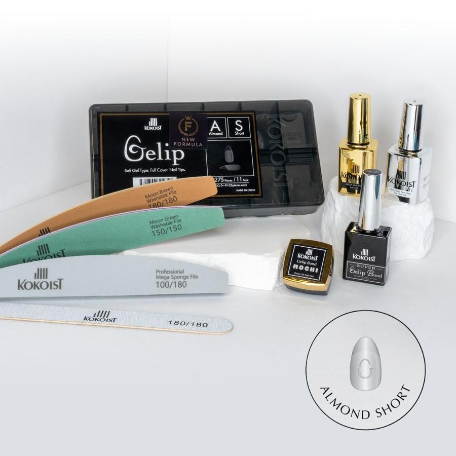 Kokoist - Gelip Extensions - Gelip Extension-Starter Kit - Almond Short - Nail Extensions at Beyond Polish