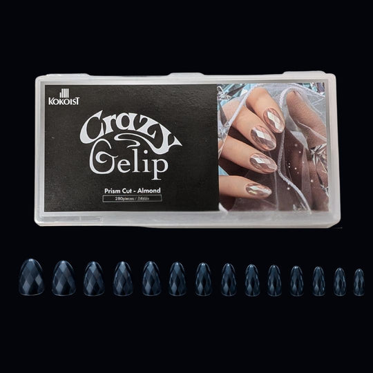 Kokoist - Gelip Extensions - Prism Cut Almond Crazy Gelip - Nail Extensions at Beyond Polish