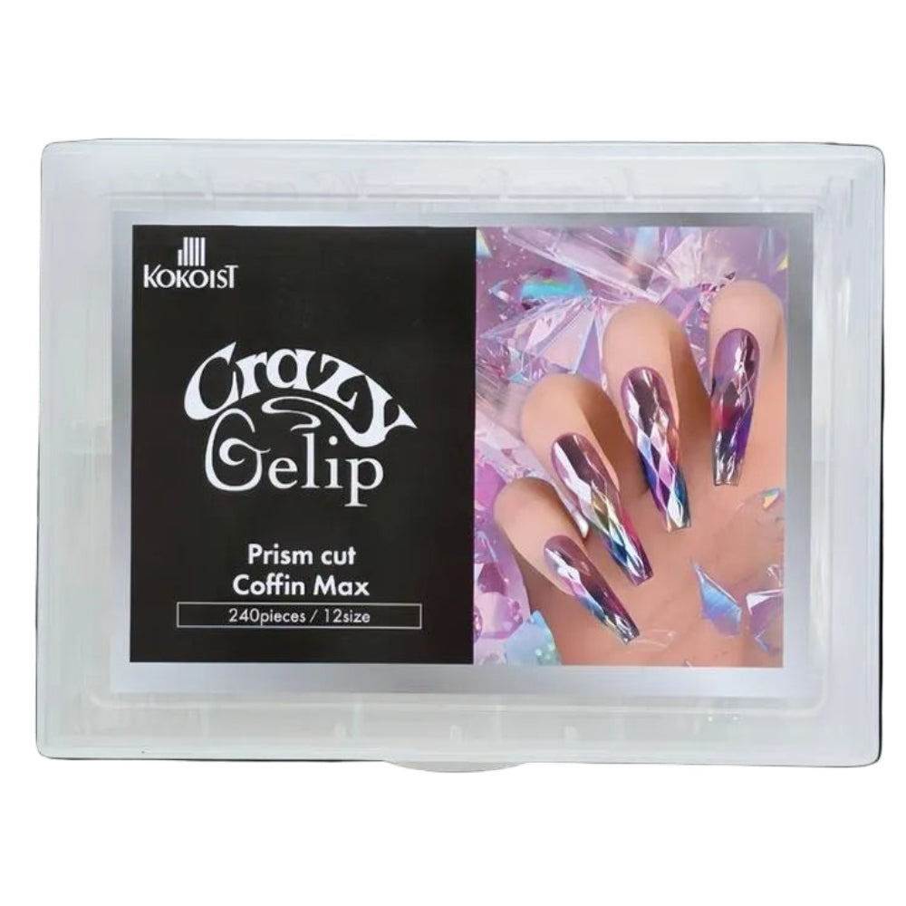 Kokoist - Gelip Extensions - Prism Cut Coffin Max Crazy Gelip - Nail Extensions at Beyond Polish