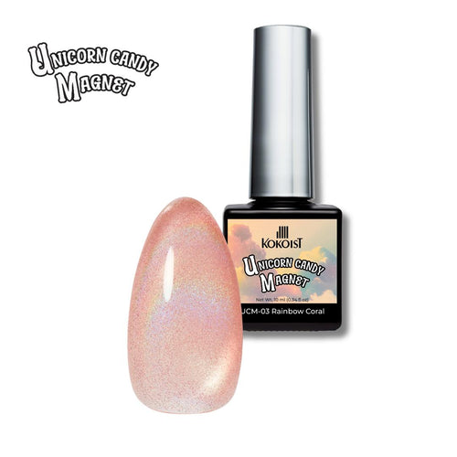 Kokoist - Unicorn Candy  Magnet - Rainbow Coral - #UCM-03