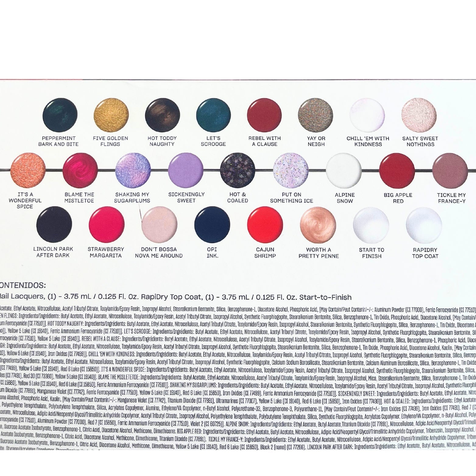 Lacquer Set OPI Nail Lacquer Mini 25pc Advent Calendar Multi Nail Lacquer Set OPI Nail Lacquer Mini 25pc Advent Calendar Multi Nail