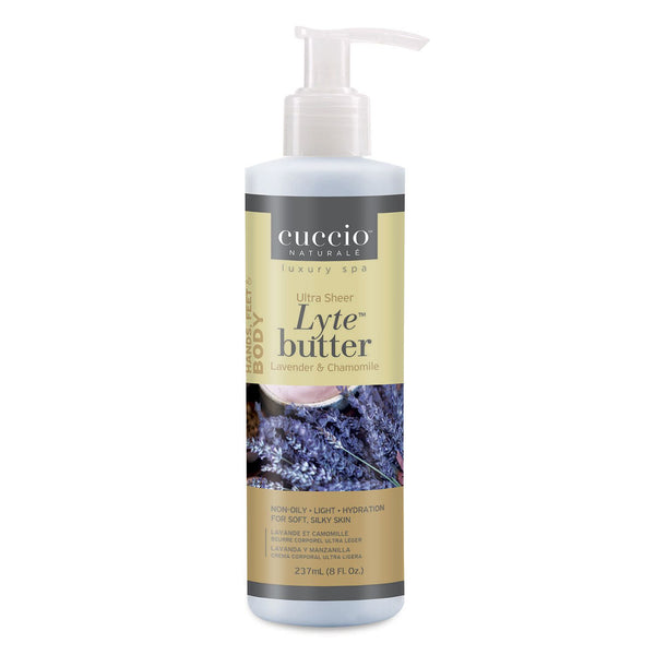 Cuccio - Lyte Ultra Sheer Butter - Lavender & Chamomile 8 oz - Body & Skin at Beyond Polish