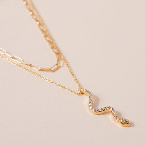 Layered Snake Chain Necklace