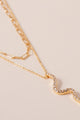 Layered Snake Chain Necklace - Necklaces at Beyond Polish