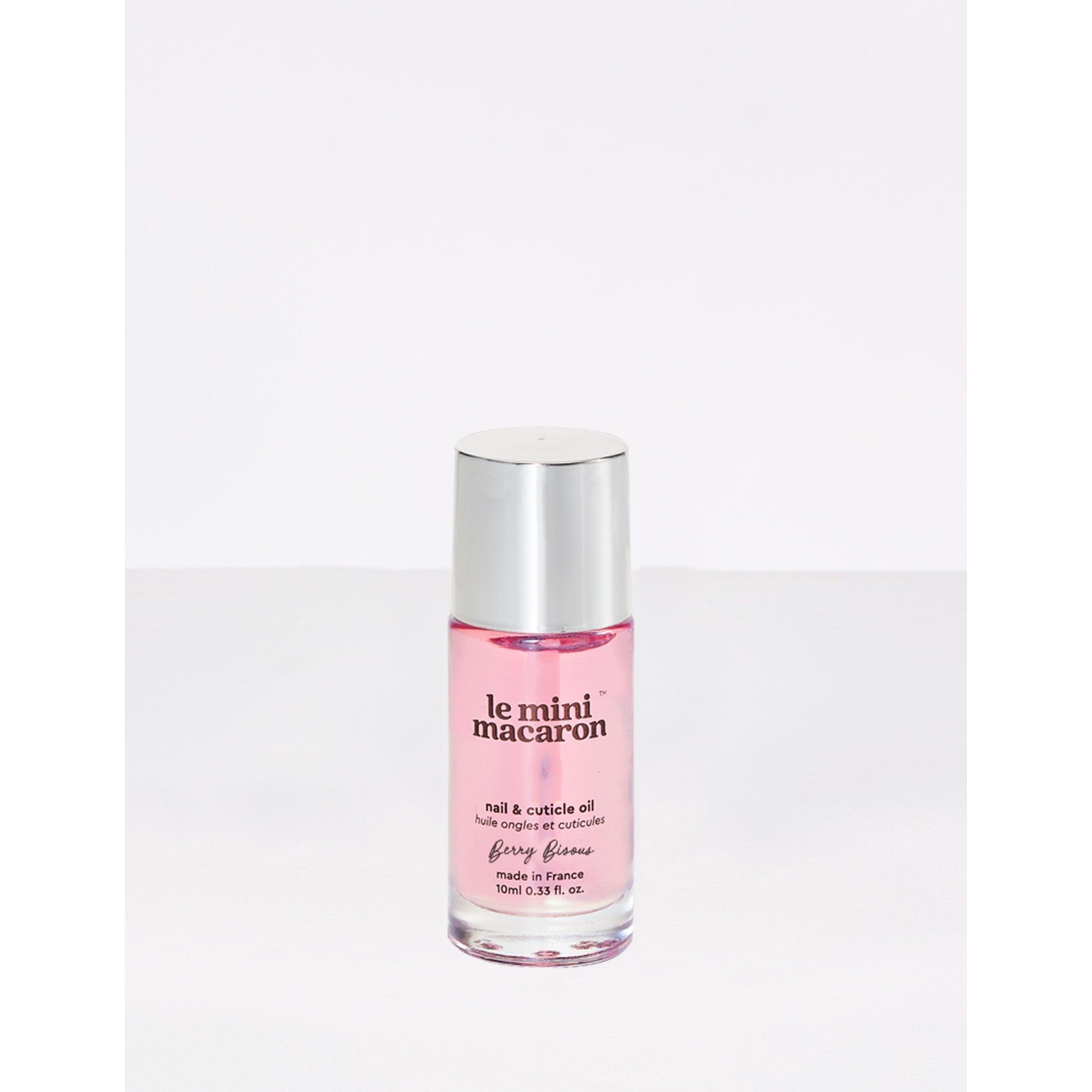 Le Mini Macaron - Berry Bisous Raspberry Nail & Cuticle Oil - Nail Treatment at Beyond Polish