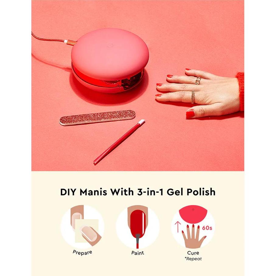 Le Mini Macaron Deluxe Gel Manicure Set - Le Maxi Rouge & Moi - Gel Polish at Beyond Polish