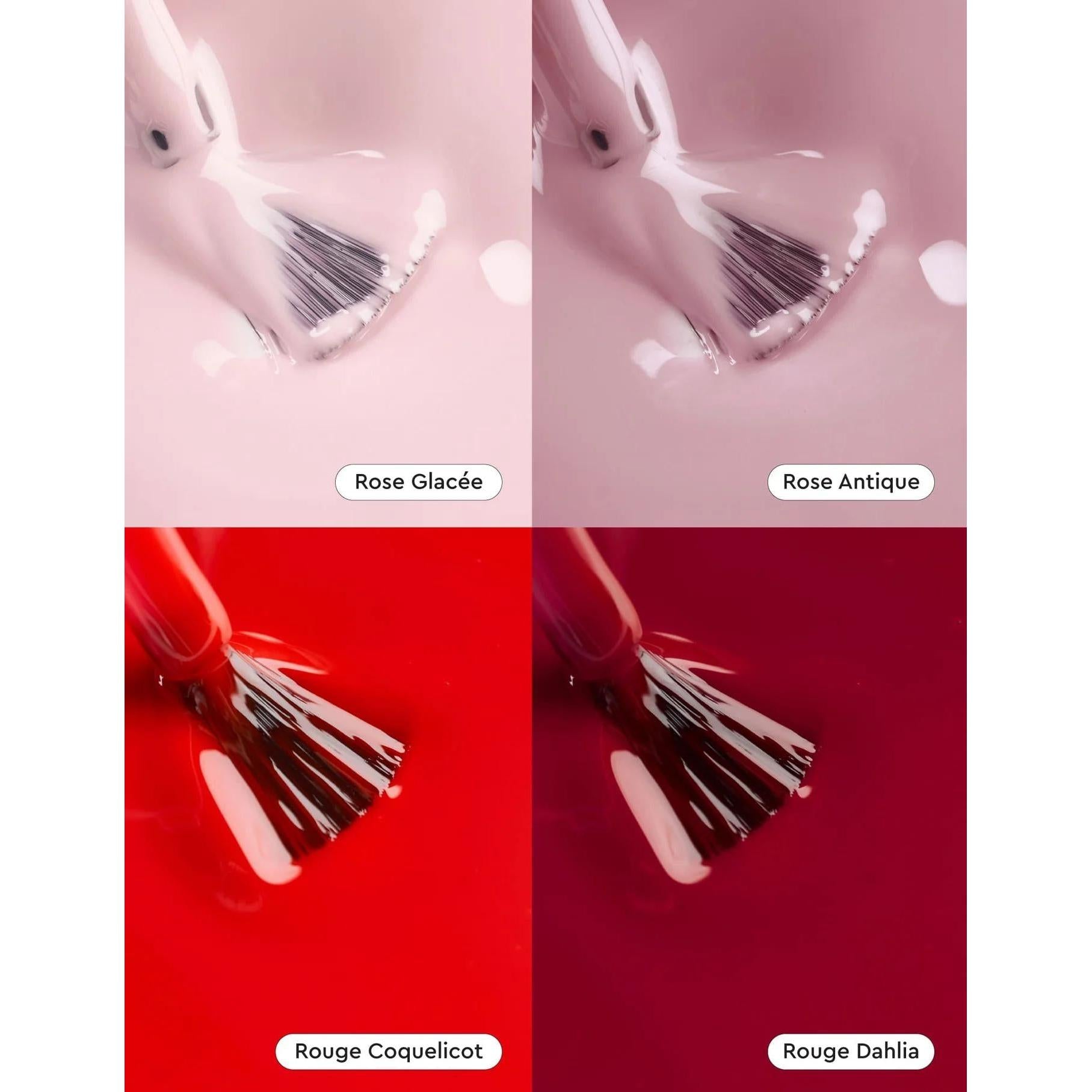 Le Mini Macaron Deluxe Gel Manicure Set - Le Maxi Rouge & Moi - Gel Polish at Beyond Polish