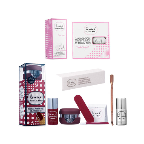 Le Mini Macaron Gel Essentials Kit - Cassis