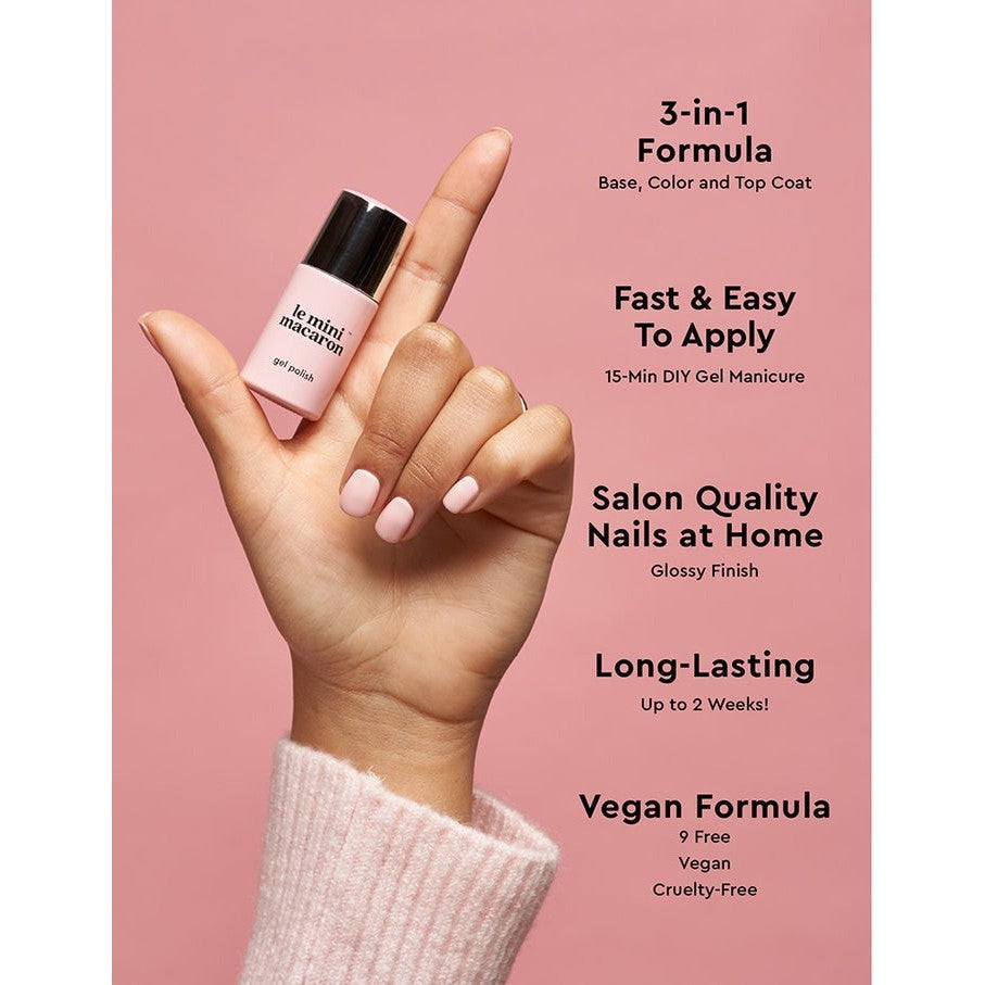 Le Mini Macaron Gel Manicure Kit - Coconut Yogurt - Gel Polish at Beyond Polish