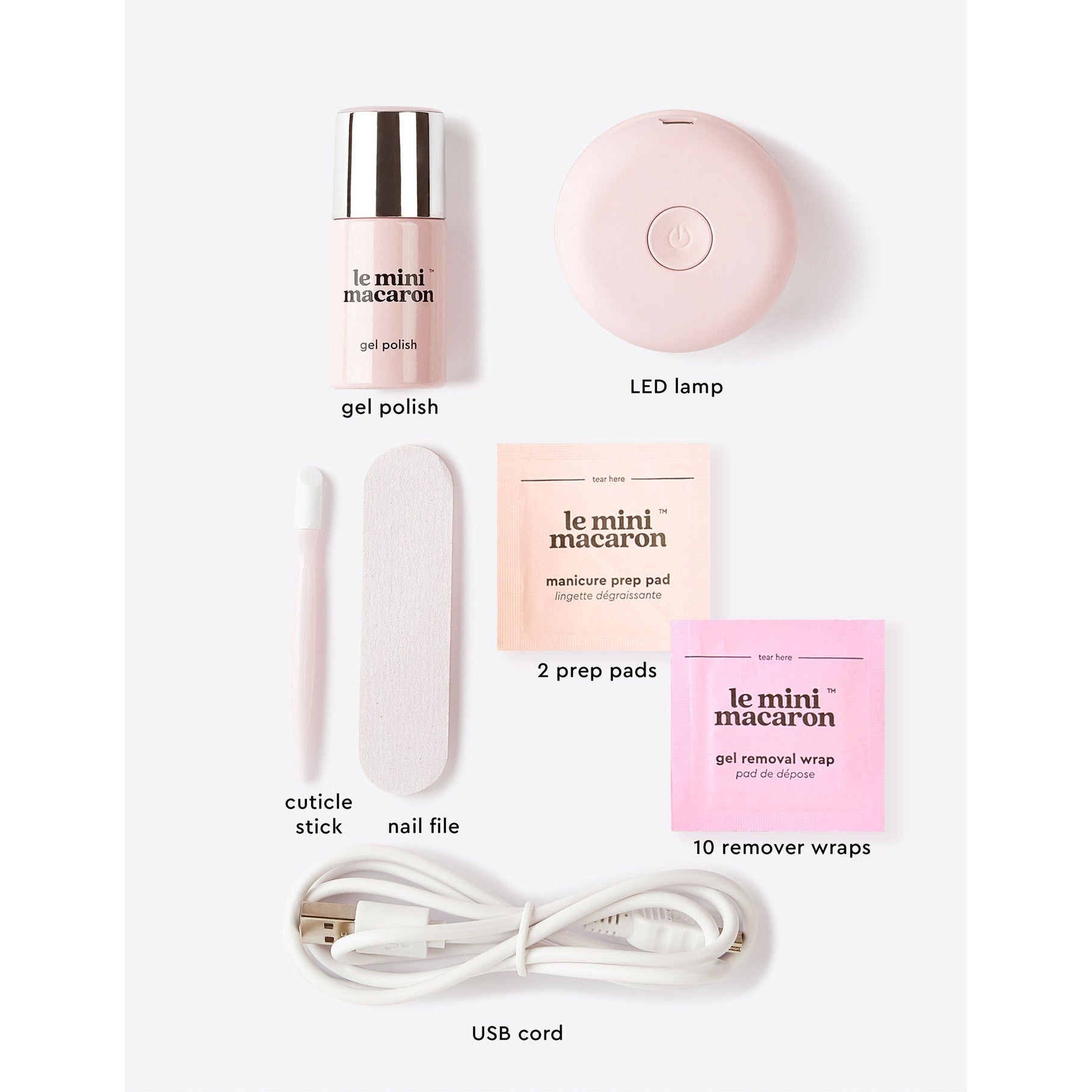 Le Mini Macaron Gel Manicure Kit - Coconut Yogurt - Gel Polish at Beyond Polish