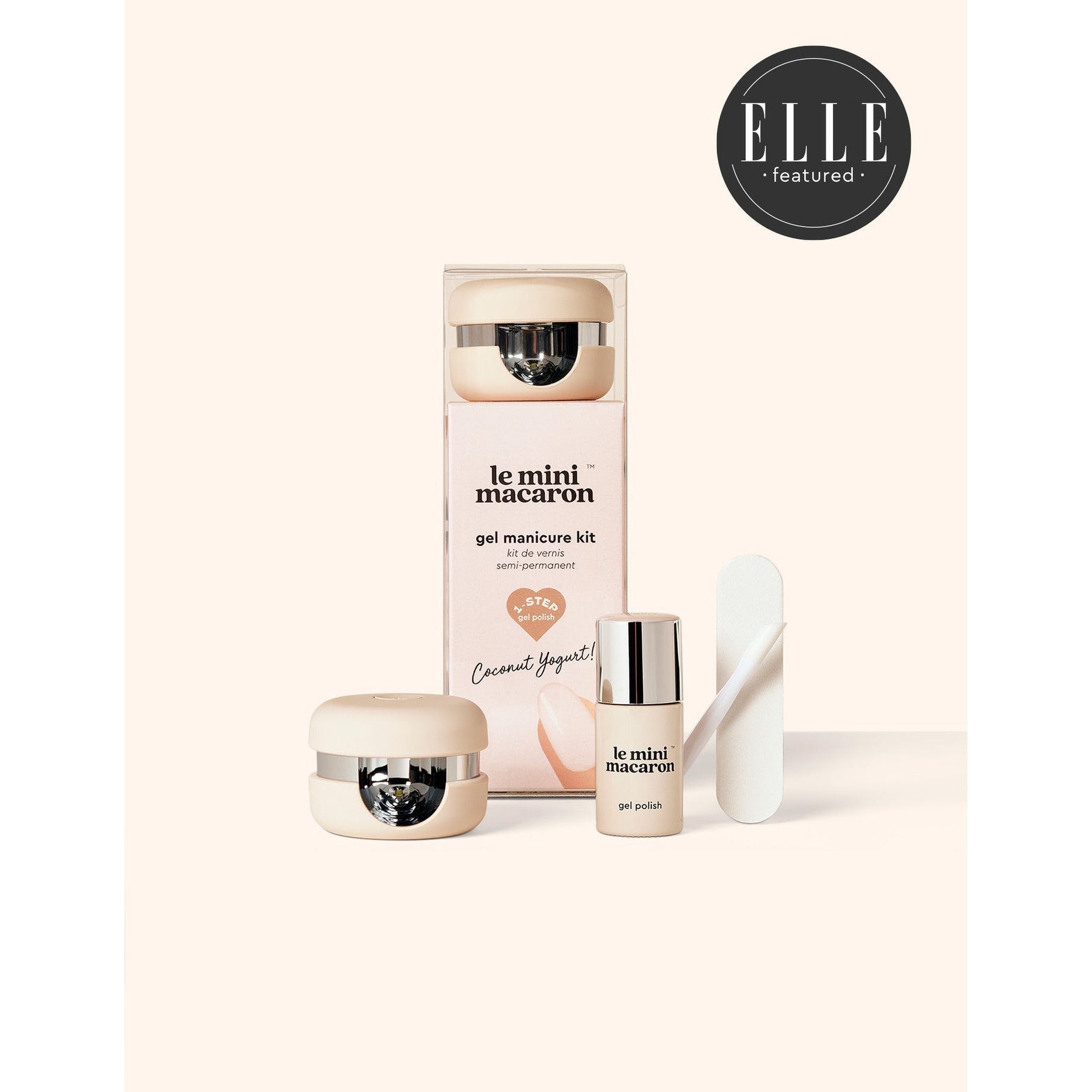 Le Mini Macaron Gel Manicure Kit - Coconut Yogurt - Gel Polish at Beyond Polish