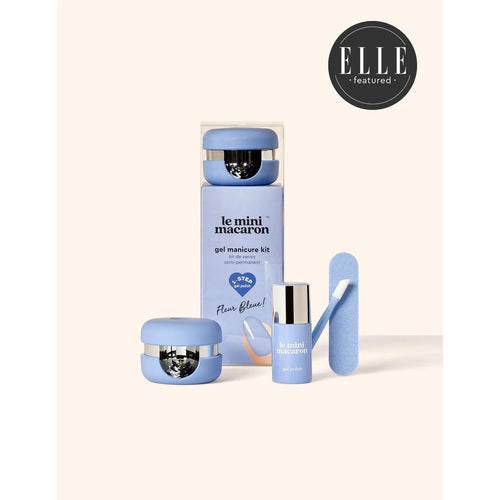 Le Mini Macaron Gel Manicure Kit - Fleur Bleue