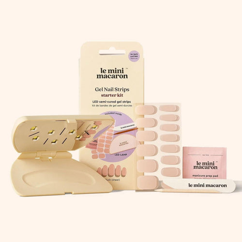 Le Mini Macaron Gel Manicure Kit - Gel Strip Starter Kit Blush