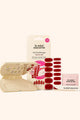 Le Mini Macaron Gel Manicure Kit - Gel Strip Starter Kit- Rouge Dahlia - Nail Wrap at Beyond Polish