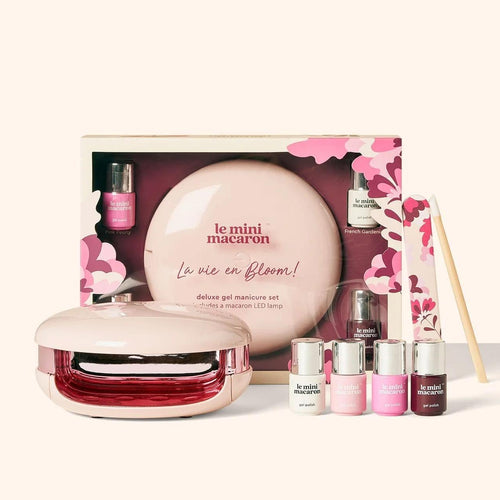 Le Mini Macaron Gel Manicure Kit - Le Maxi “La Vie En Bloom” Deluxe Gel Manicure Set