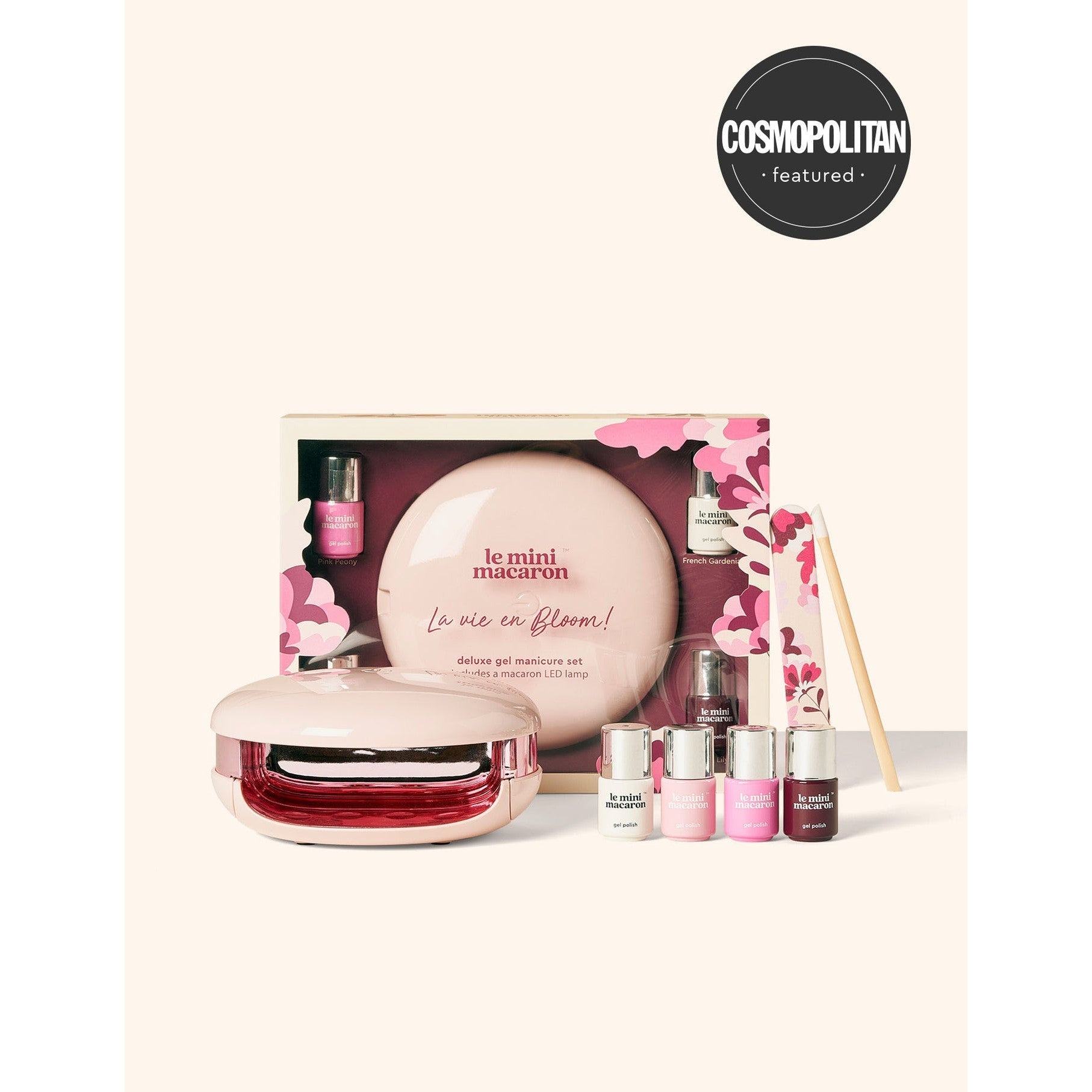 Le Mini Macaron Gel Manicure Kit - Le Maxi “La Vie En Bloom” Deluxe Gel Manicure Set - Kit at Beyond Polish