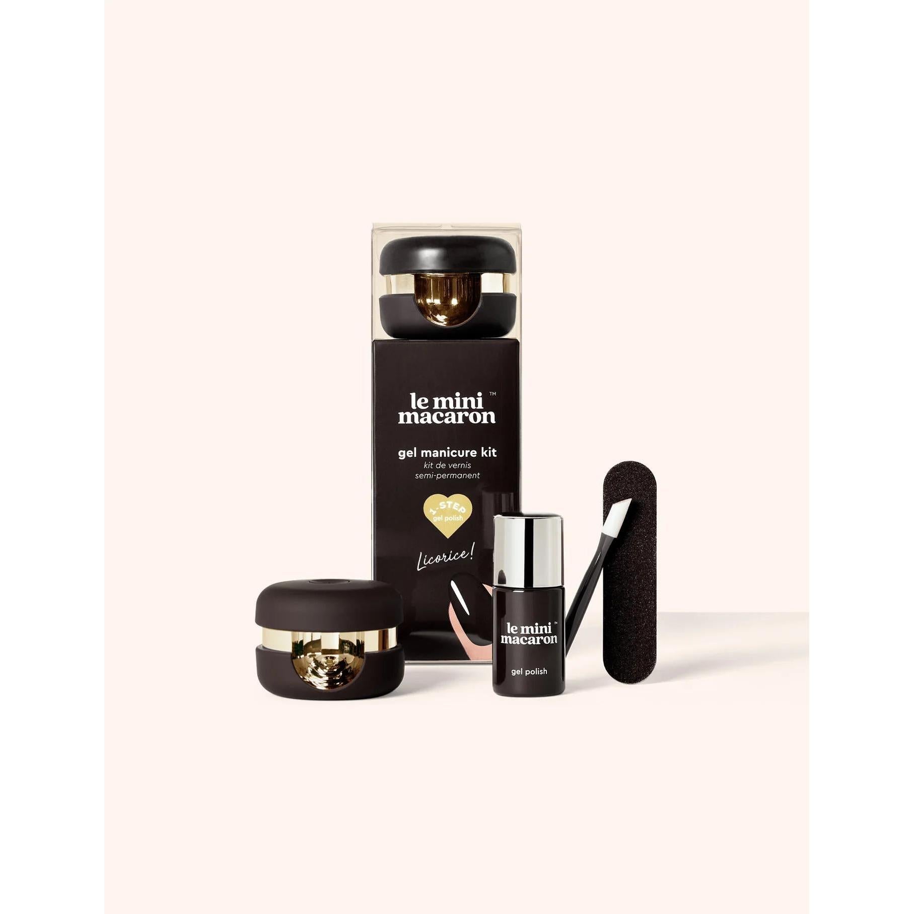 Le Mini Macaron Gel Manicure Kit - Licorice - Gel Polish at Beyond Polish