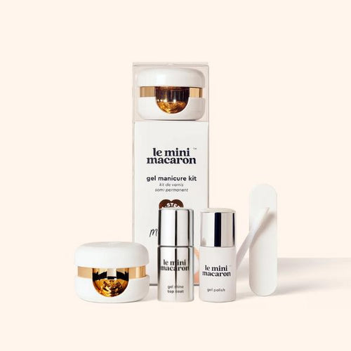 Le Mini Macaron Gel Manicure Kit & Top - Milkshake