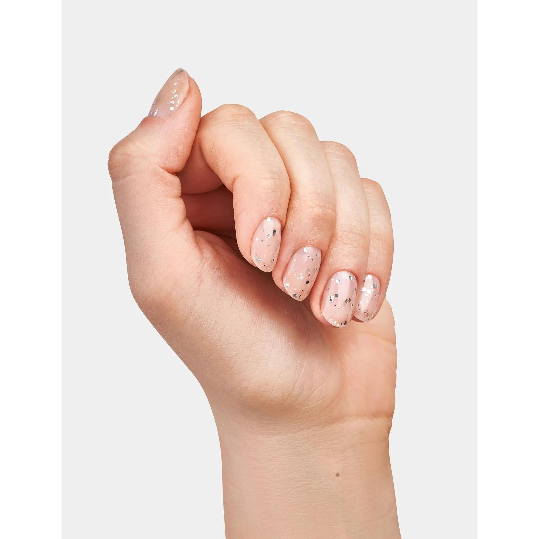 Le Mini Macaron - Gel Polish - Silver Glitter Gel Topcoat - Top & Base Coats at Beyond Polish