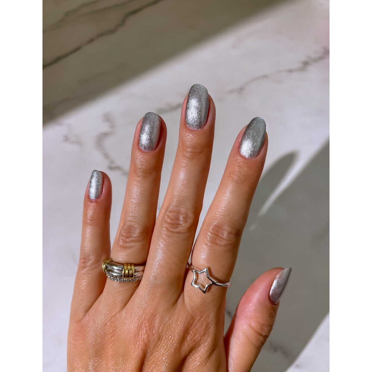 Le Mini Macaron - Gel Polish - Silver Glow - Gel Polish at Beyond Polish