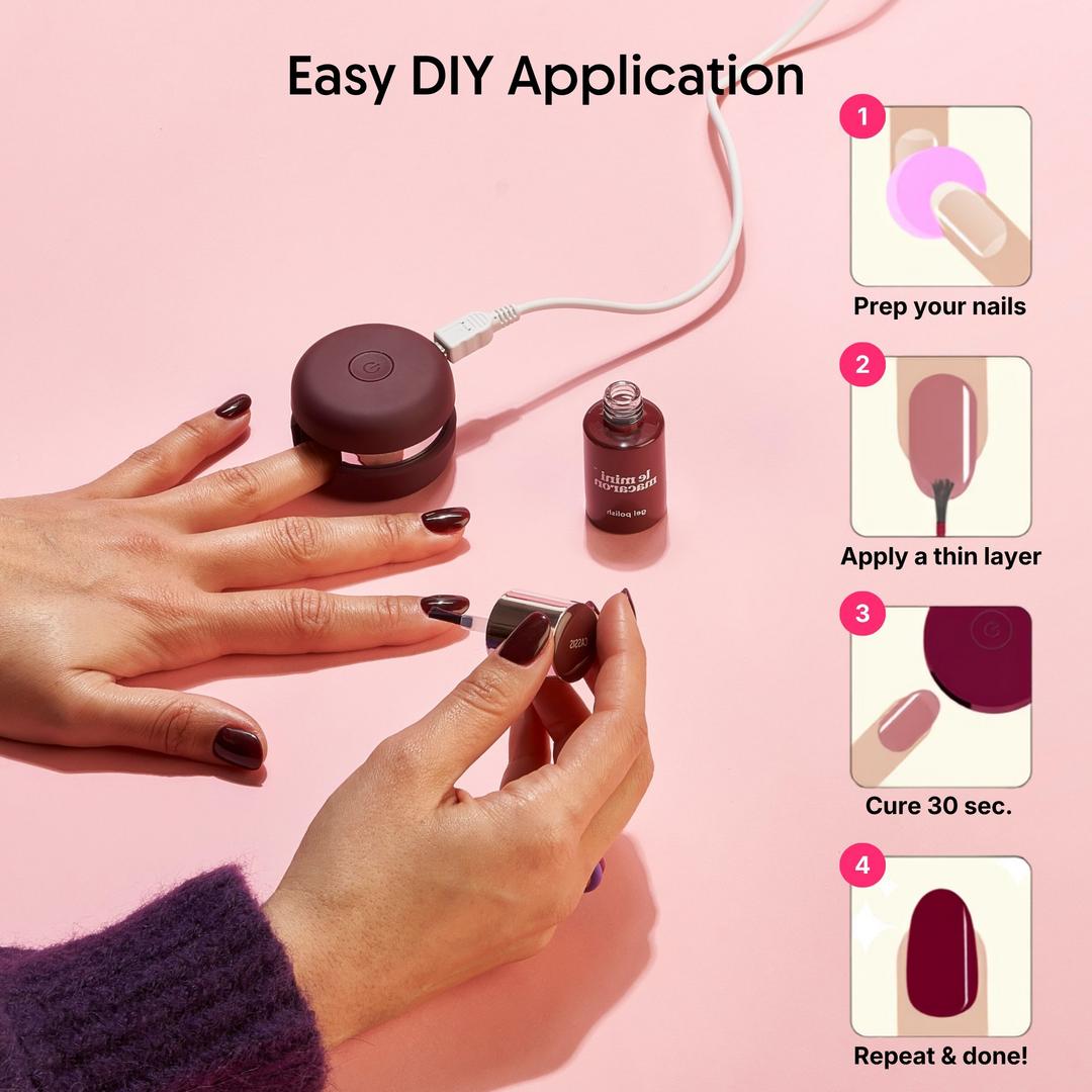 Le Mini Macaron - Mini Gel Manicure Kit - Cherry Blossom - Manicure & Pedicure Tools at Beyond Polish