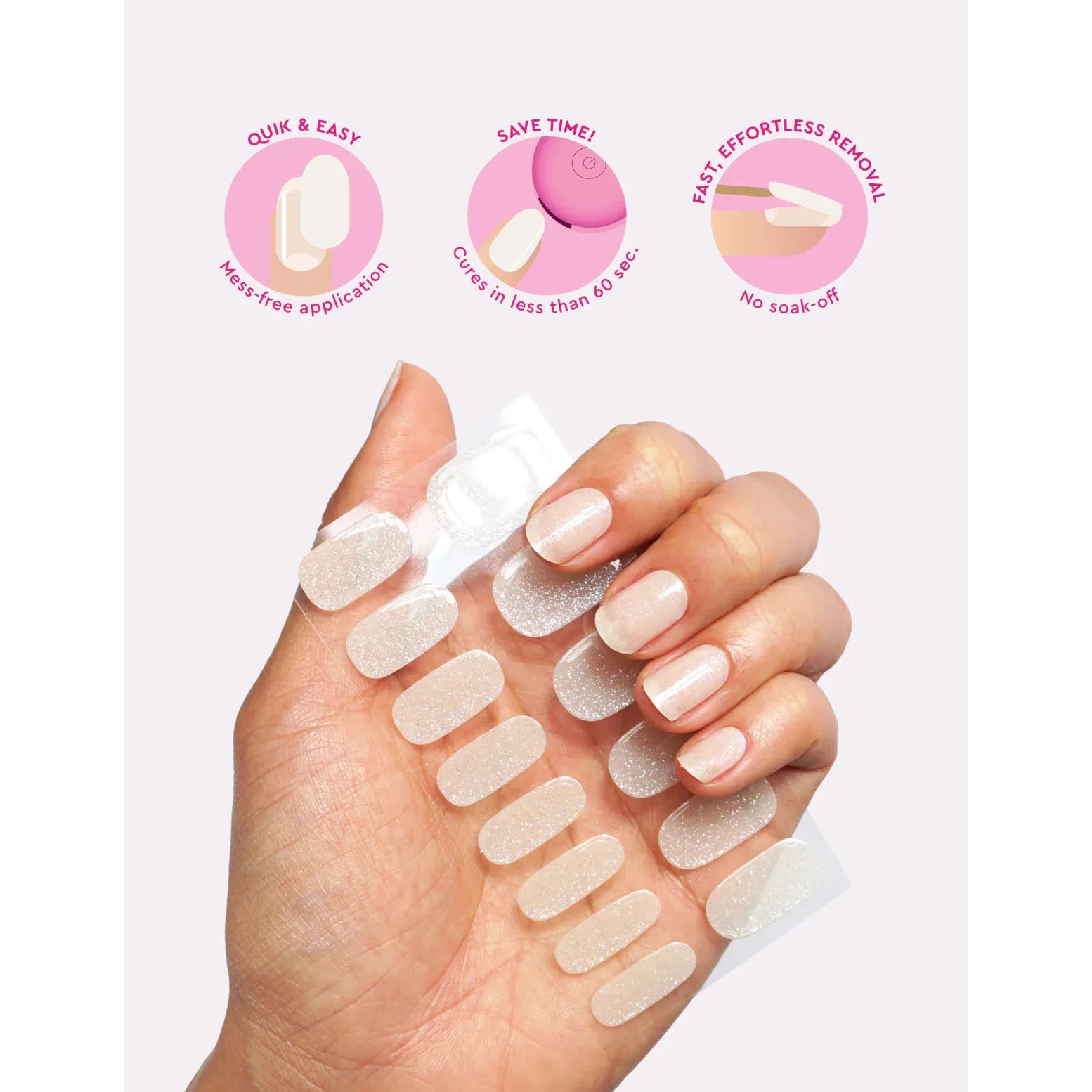 Le Mini Macaron Mini Nail Stickers - Gel Strips - Frosting - Nail Art at Beyond Polish