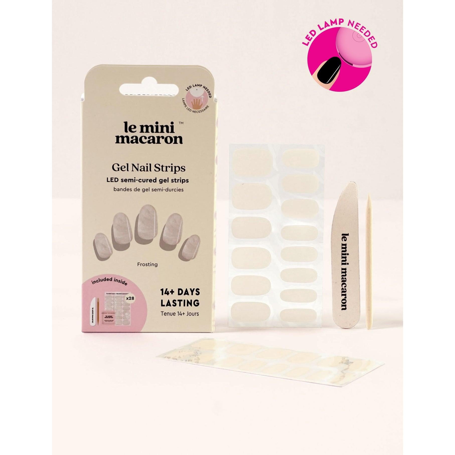 Le Mini Macaron Mini Nail Stickers - Gel Strips - Frosting - Nail Art at Beyond Polish