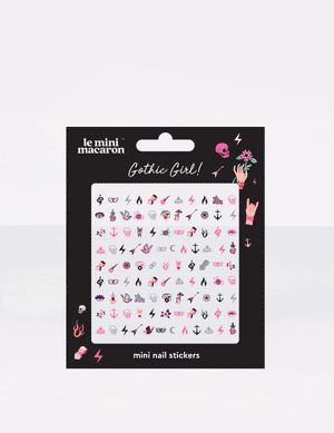 Le Mini Macaron Mini Nail Stickers - Gothic Girl - Nail Art at Beyond Polish