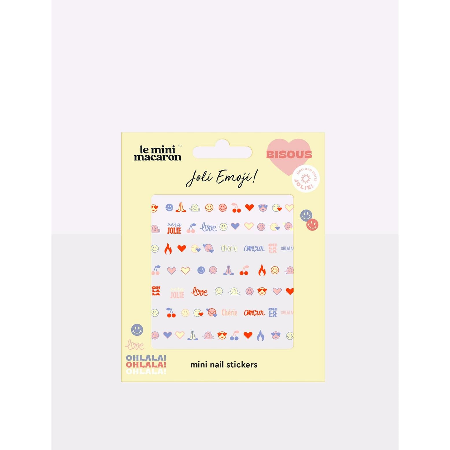 Le Mini Macaron Mini Nail Stickers - Joli Emoji - Nail Art at Beyond Polish