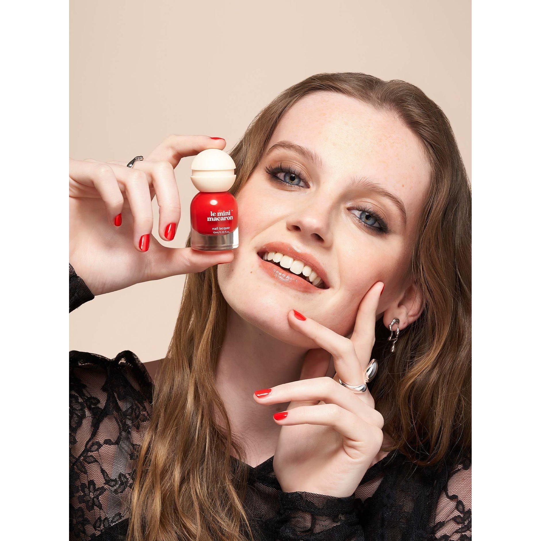 Le Mini Macaron - Nail Polish - Cherry Red - Red Nail Lacquer