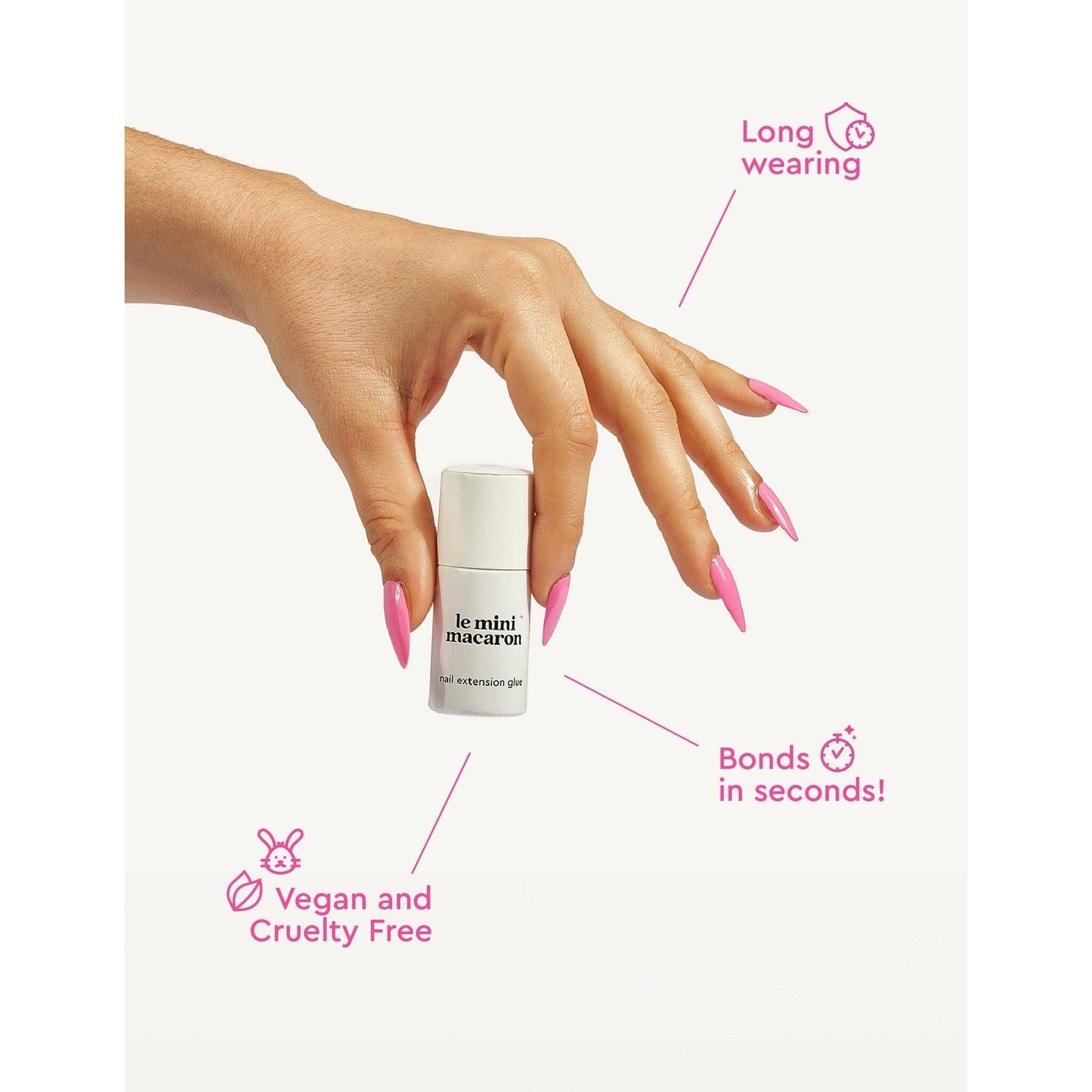 Le Mini Macaron - Nail Tips Gel Glue - Nail Extensions at Beyond Polish