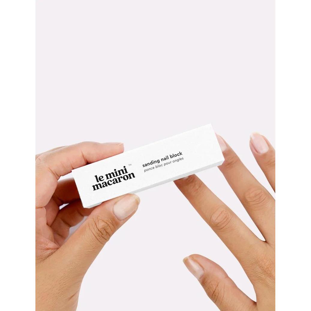 Le Mini Macaron - Sanding Nail Block - White - Manicure & Pedicure Tools at Beyond Polish